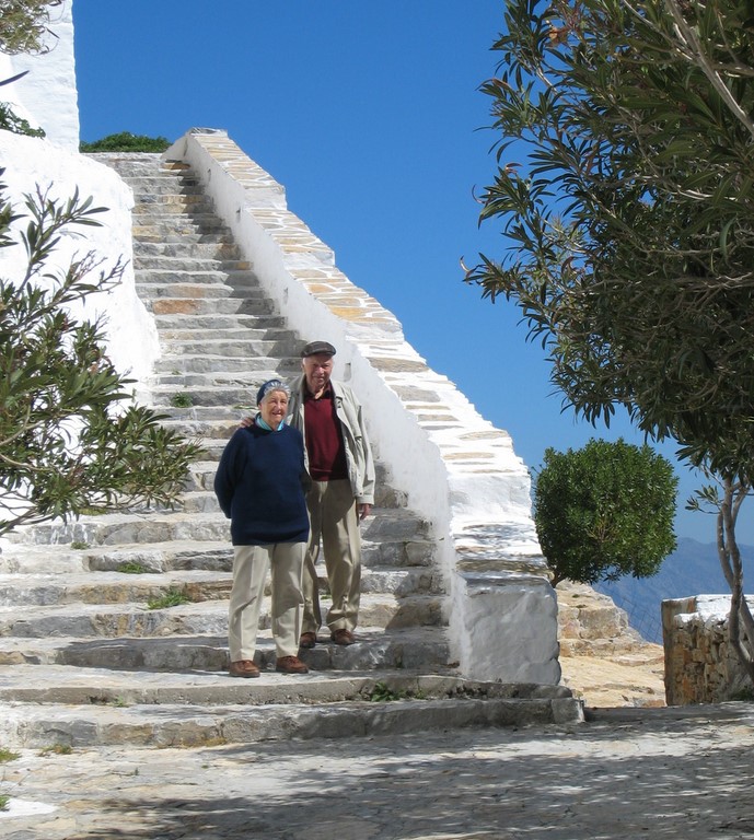Madeleine et Charles Hueber, Amorgos, 2007